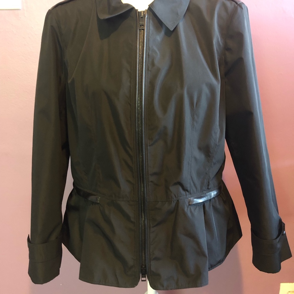 BURBERRY Raincoat Trench Jacket Black EUC